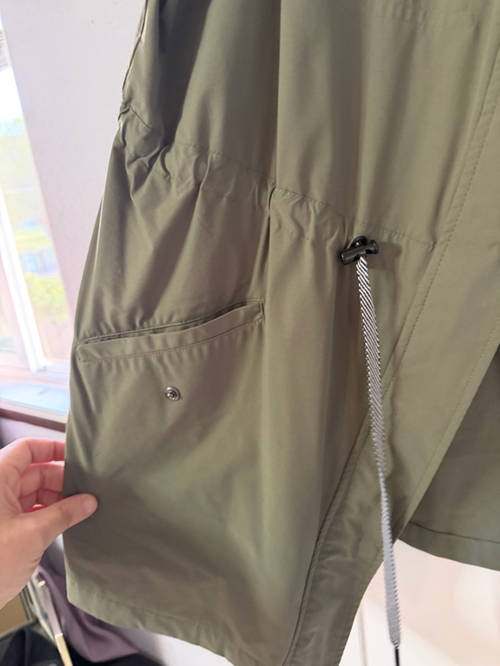 torrid Olive Utility Vest with Drawstring Waist - Picture 3 of 7